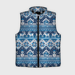 Женский жилет Christmas Pattern, цвет: 3D-черный