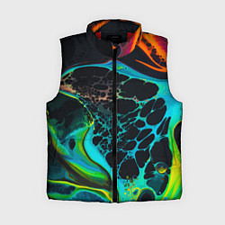 Женский жилет Огни большого города, цвет: 3D-красный