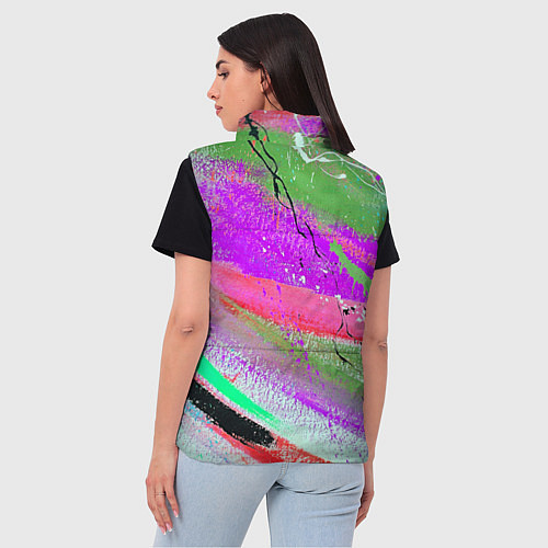 Женский жилет Красочный взрыв / 3D-Светло-серый – фото 4