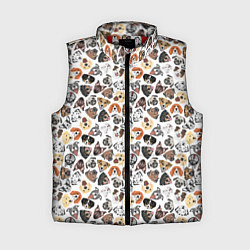 Женский жилет Разные Породы собаки, цвет: 3D-красный