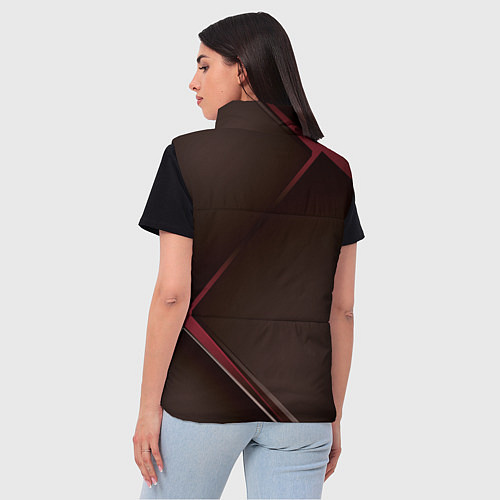 Женский жилет Diluc Ragnvindr Дилюк Рагнвиндр, Genshin Impact / 3D-Красный – фото 4