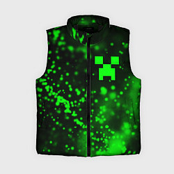 Женский жилет MINECRAFT - КРИПЕР - Частицы, цвет: 3D-черный