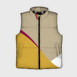 Женский жилет Линии На бежевом Фоне