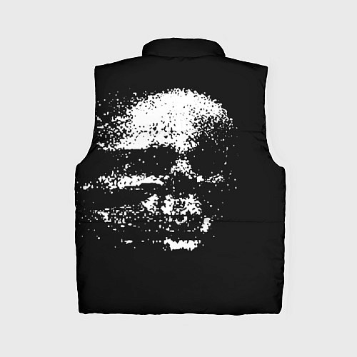 Женский жилет Skulls glitch / 3D-Светло-серый – фото 2