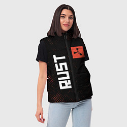 Женский жилет RUST - Гранж, цвет: 3D-черный — фото 2