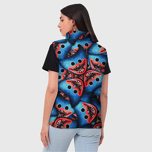 Женский жилет ЛИЦО ХАГИ ВАГИ, POPPY PLAYTIME / 3D-Красный – фото 4