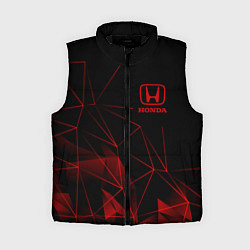 Женский жилет HONDA, ХОНДА ГЕОМЕТРИЯ ЛИНИИ, цвет: 3D-черный