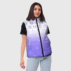 Женский жилет GENSHIN IMPACT SYMBOL PATTERN SAKURA САКУРА, цвет: 3D-красный — фото 2