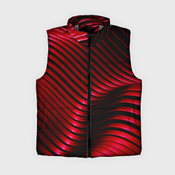 Женский жилет Волны красного металла, цвет: 3D-светло-серый