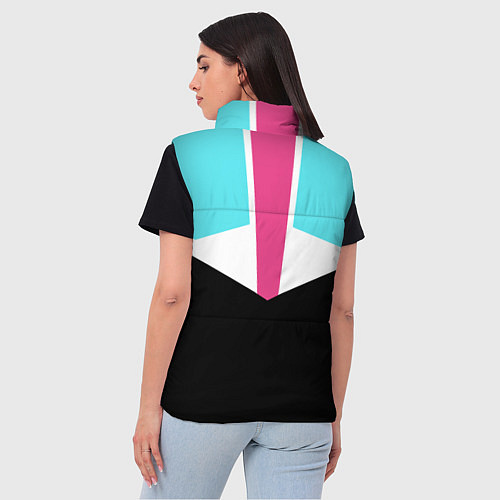 Женский жилет Ретро 90-х / 3D-Черный – фото 4