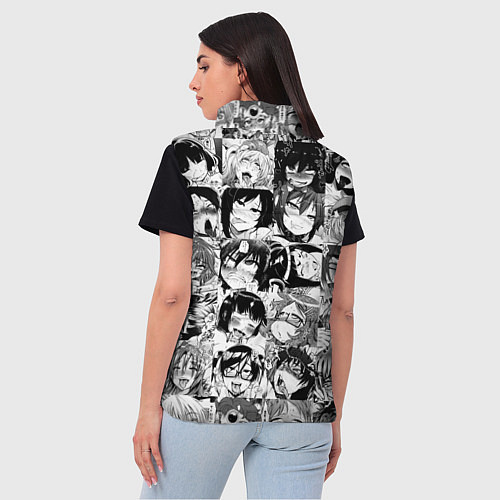 Женский жилет AHEGAO - АХЕГАО / 3D-Черный – фото 4