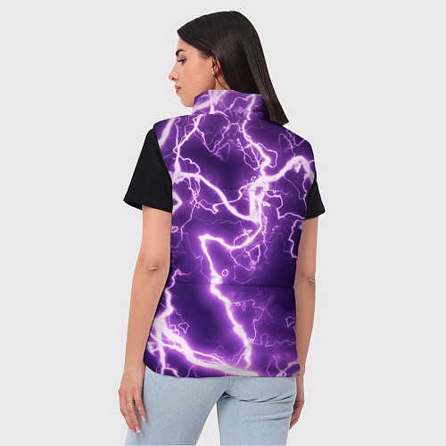 Женский жилет Genshin Impact - Яэ и Эи / 3D-Черный – фото 4