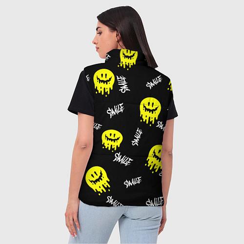 Женский жилет SMILE smile граффити / 3D-Светло-серый – фото 4