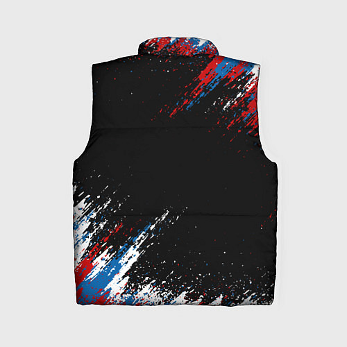 Женский жилет Russia Штрихи в цвет Флага / 3D-Светло-серый – фото 2