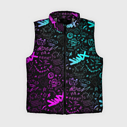 Женский жилет League Of Legends - Arcane неон логотипы