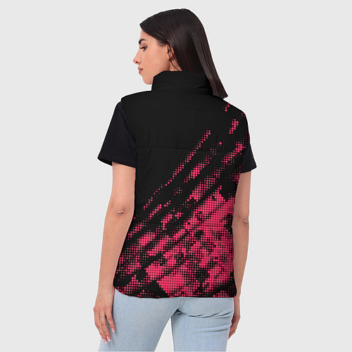 Женский жилет Audi Текстура / 3D-Черный – фото 4