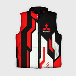 Женский жилет Mitsubishi Митсубиши Auto, цвет: 3D-красный