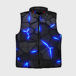 Женский жилет КИБЕРПАНК БРОНЯ: СИНЯЯ СТАЛЬ