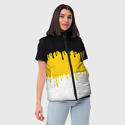 Женский жилет Российская Империя потёки, цвет: 3D-красный — фото 2