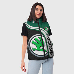 Женский жилет SKODA AUTO ШКОДА АВТО, цвет: 3D-светло-серый — фото 2