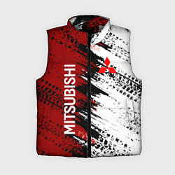 Женский жилет Mitsubishi - Следы от колес, цвет: 3D-светло-серый