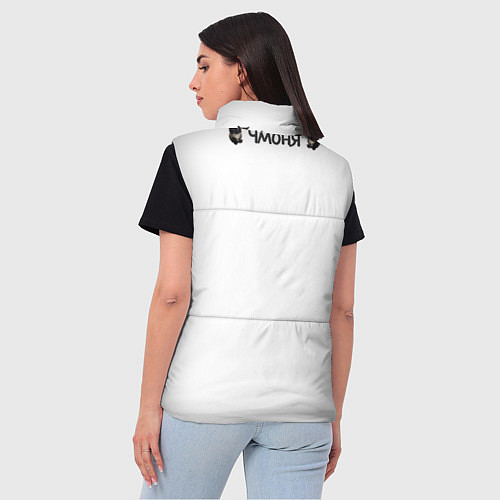 Женский жилет Кот чмоня / 3D-Светло-серый – фото 4