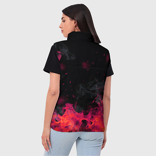 Женский жилет Valorant огонь / 3D-Красный – фото 4