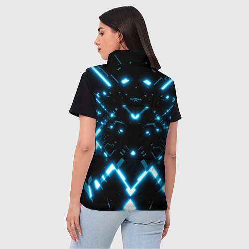 Женский жилет Силуэт электронных систем / 3D-Черный – фото 4