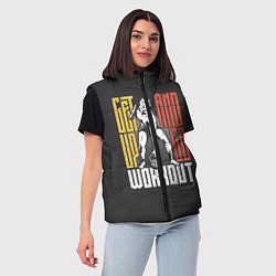 Женский жилет Силовая Тренировка, цвет: 3D-светло-серый — фото 2