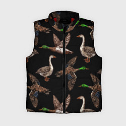 Женский жилет Утки паттерн, цвет: 3D-красный