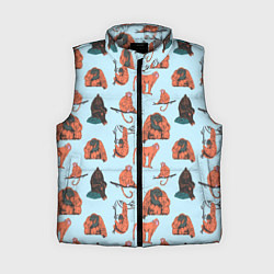 Женский жилет Обезьянки паттерн