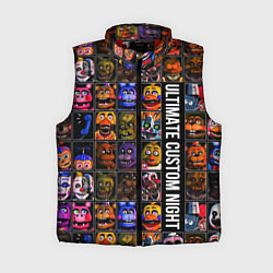 Женский жилет Ultimate Custom Night FNAF, цвет: 3D-красный