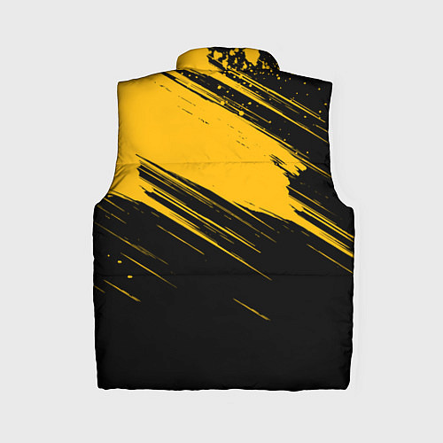 Женский жилет Black and yellow grunge / 3D-Светло-серый – фото 2
