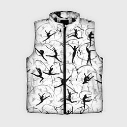 Женский жилет Воздушная акробатика Паттерн, цвет: 3D-черный