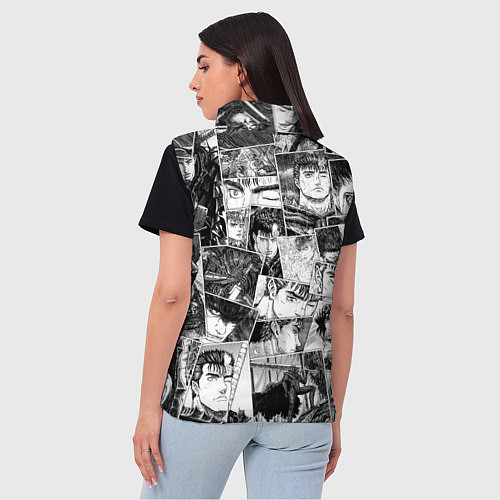 Женский жилет Berserk pattern / 3D-Черный – фото 4