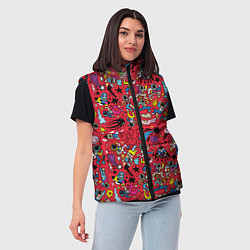 Женский жилет Много космоса, цвет: 3D-черный — фото 2