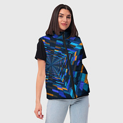 Женский жилет Geometric pattern Fashion Vanguard, цвет: 3D-черный — фото 2