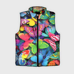 Женский жилет Стая бабочек Pattern, цвет: 3D-красный