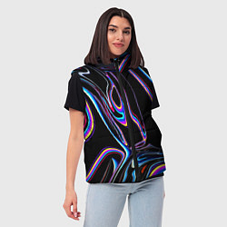 Женский жилет Vanguard pattern Neon, цвет: 3D-черный — фото 2