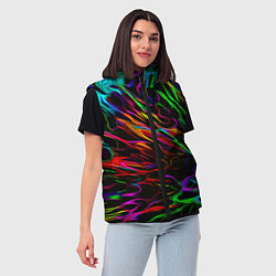 Женский жилет Neon pattern Vanguard, цвет: 3D-светло-серый — фото 2