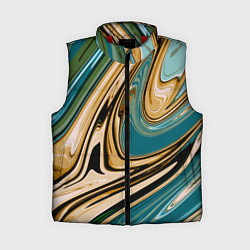 Женский жилет Маскировочный мраморный принт, цвет: 3D-красный