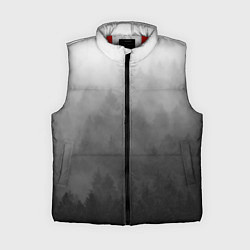 Женский жилет Темный лес - туман