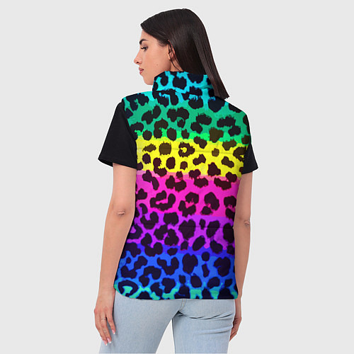 Женский жилет Leopard Pattern Neon / 3D-Красный – фото 4