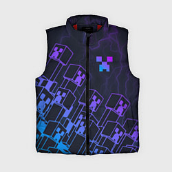 Женский жилет Minecraft CREEPER NEON