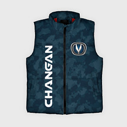 Женский жилет CHANGAN - КАМУФЛЯЖ СИНИЙ, цвет: 3D-красный
