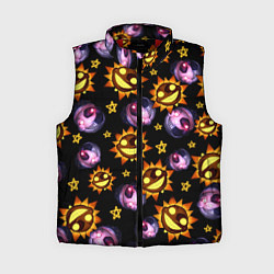 Женский жилет Five Nights at Freddys: Security Breach Луна и Сол, цвет: 3D-красный