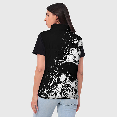 Женский жилет Sabaton - сабатон черепа / 3D-Черный – фото 4