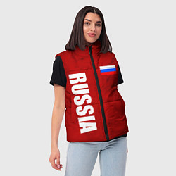 Женский жилет RUSSIA - RED EDITION - SPORTWEAR, цвет: 3D-светло-серый — фото 2