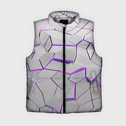 Женский жилет 3д плиты - белый неон
