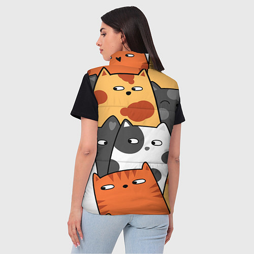 Женский жилет ТЕКСТУРНЫЕ КОТИКИ TEXTURED SEALS / 3D-Черный – фото 4